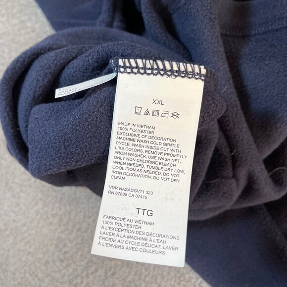 Nautica Nautex 1/4 Zip Soft Navy Warm Fleece Long Sleeve Women's XXL - Picture 5 of 5